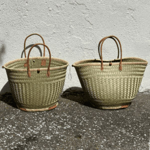 Capazo de esparto con cierre